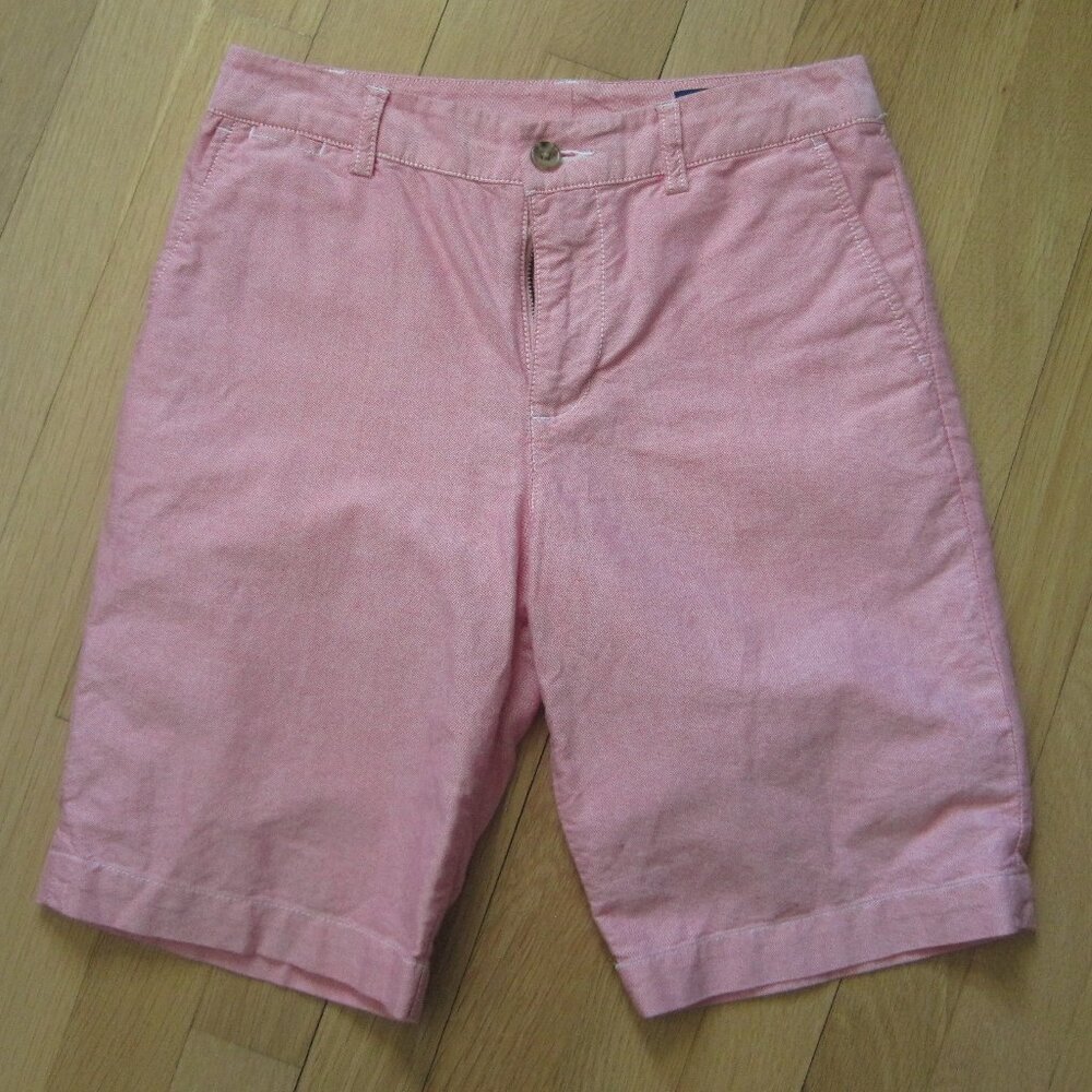 Polo Ralph Lauren Boys Salmon Chino Shorts 100% Cotton Size 12 Dress Preppy